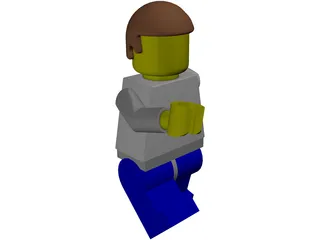 Lego Man 3D Model preview