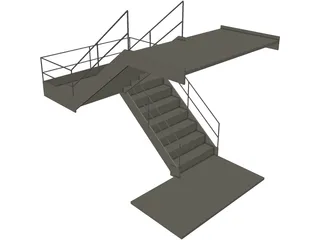 Stairs 3D Model preview
