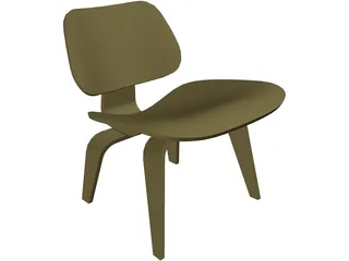 Plywood Chair 3D Model preview