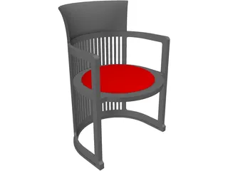 Dining Chair 3D Model preview