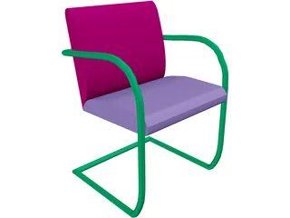 Brno Chair 3D Model preview