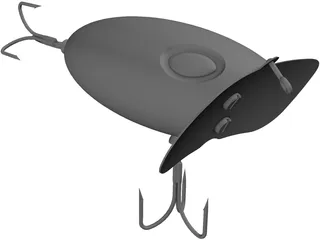 Fishing Lure Jitter Bug 3D Model preview
