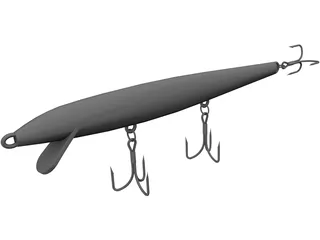 Fishing Lure 3D Model preview
