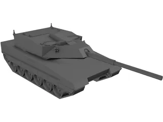 Future Light Tank Fictional Design 3D Model preview