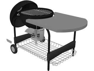 Charcoal Grill 3D Model preview