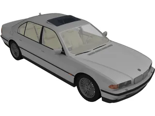 BMW 750iL 3D Model preview