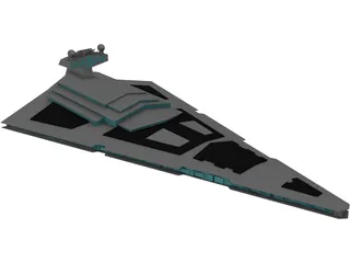 Star Wars Imperial Star Destroyer 3D Model preview