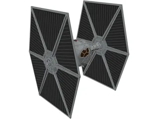 Star Wars Imperial TIE Fighter 3D Model preview