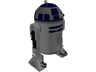 Star Wars R2-D2 R2-Unit 3D Model preview