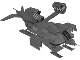 Star Wars Dropship 3D Model preview