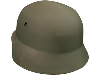 WW2 Nazi Helmet 3D Model preview