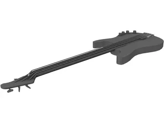 Guitar Bass 3D Model preview