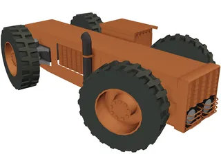 Tractor 3D Model preview