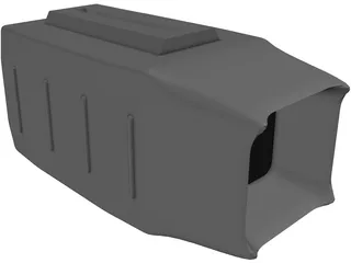 TV Portable Old Style 3D Model preview