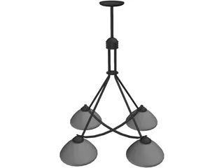 Light Modern Fixture Metropolitan 3D Model preview
