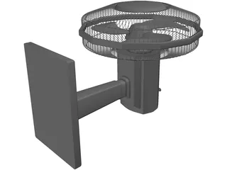 Caged Fan 3D Model preview