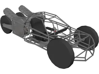 Dune Buggy 3D Model preview