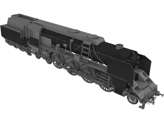BR12 Austrian Steamengine 3D Model preview