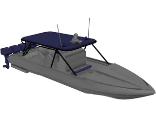 Midnight Express Interceptor 3D Model preview