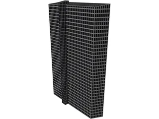 Skyscraper Munich Park City 3D Model preview