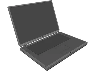 Powerbook G4 Titanium 3D Model preview