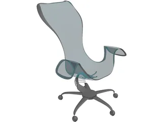 Chair Transparent Future 3D Model preview