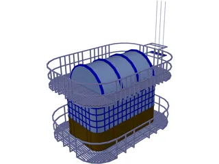 Airport Tower 3D Model preview