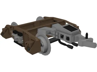 Train Hitch 3D Model preview