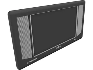 Pioneer LCD TV Wide 3D Model preview