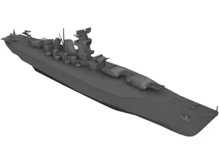 Battle Ship 3D Model preview