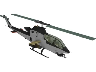 Boeing AH-64 Apache 3D Model preview