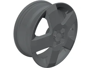 Rim 15inch Aluminum 3D Model preview