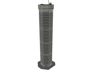 High Tower Building 3D Model preview