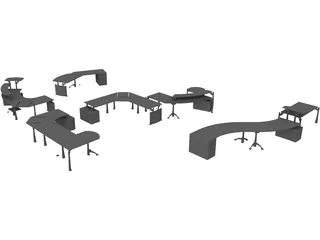 Moving Office 3D Model preview