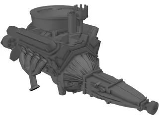 Chevrolet Chevelle Engine 3D Model preview