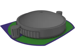 Astrodome Houston 3D Model preview