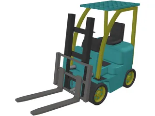 Forklift 3D Model preview