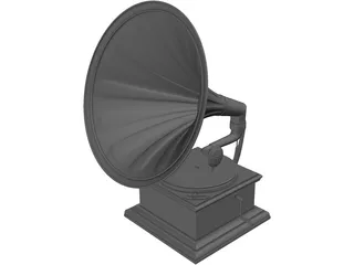 Gramophone 3D Model preview