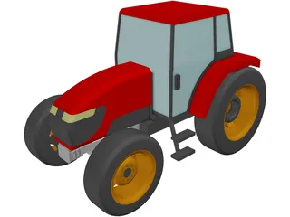 Tractor Kubota 108S 3D Model preview
