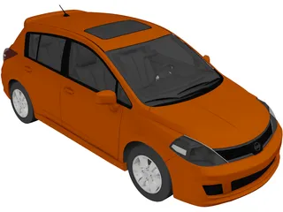 Nissan Versa SL IE (2009) 3D Model preview