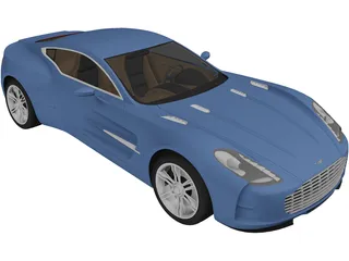 Aston Martin One-77 3D Model preview