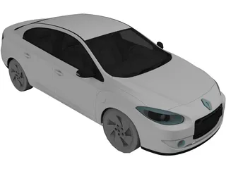 Renault Fluence (2011) 3D Model preview