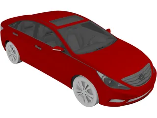Hyundai Sonata (2011) 3D Model preview