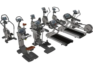Excite Group Visio Fitness Set 3D Model preview