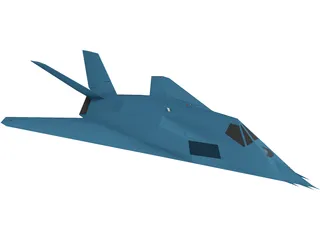 F-117A 3D Model preview