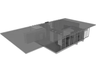 Mercedes-Benz Showroom 3D Model preview