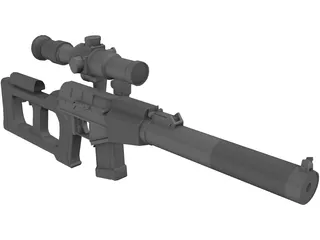 VSS Vintorez 3D Model preview