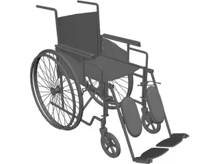 Wheelchair 3D Model preview