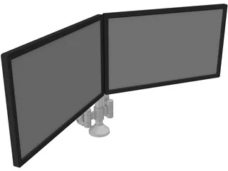 Monitors 3D Model preview