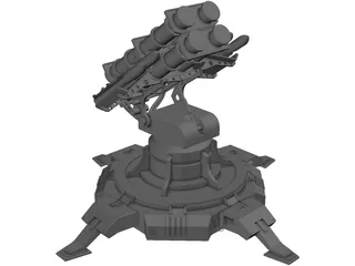 Landbase Missile Launcher 3D Model preview